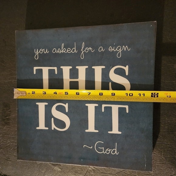 Spiritual Framed Canvas Art "You Asked For A Sign This Is It~God" - Picture 2 of 3